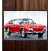 Металлическая табличка Karmann Volkswagen 1600 TL Prototype